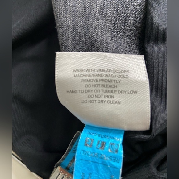 MONDETTA Black Heathered Grey High Low MIDI Dress Medium - Picture 6 of 8